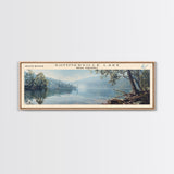 Tenkiller Ferry Lake Oklahoma Panoramic Wall Art, Framed Canvas Print, Lake House Decor, Travel Poster, Beautiful Lake Scene, Living Room Decor, Scenic Art