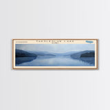 Tony Grove Lake Utah Panoramic Wall Art, Framed Canvas Print, Lake House Decor, Travel Poster, Scenic Lake Scene, Bedroom Decor
