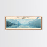 Walker Lake USA Nevada Panoramic Wall Art, Framed Canvas Print, Lake House Decor, Travel Poster, Beautiful Lake Scene, Bedroom Decor