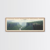 Chapada dos Veadeiros National Park COUNTRY | Framed Travel Poster Canvas Print | Trendy Wall Art | Watercolor Painting | Living Room Art | Unique Art