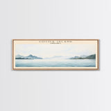 Cocos Island COUNTRY | Framed Travel Poster Canvas Print | Trendy Wall Art | Watercolor Painting | Living Room Art | Unique Art