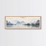 Guilin COUNTRY Travel Poster Print, Framed Canvas Print, COUNTRY Travel Art, Wood Framed Art, Wall Hanging, Home Decor