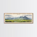 Gunung Rinjani National Park COUNTRY | Framed Travel Poster Canvas Print | Trendy Wall Art | Watercolor Painting | Living Room Art | Unique Art
