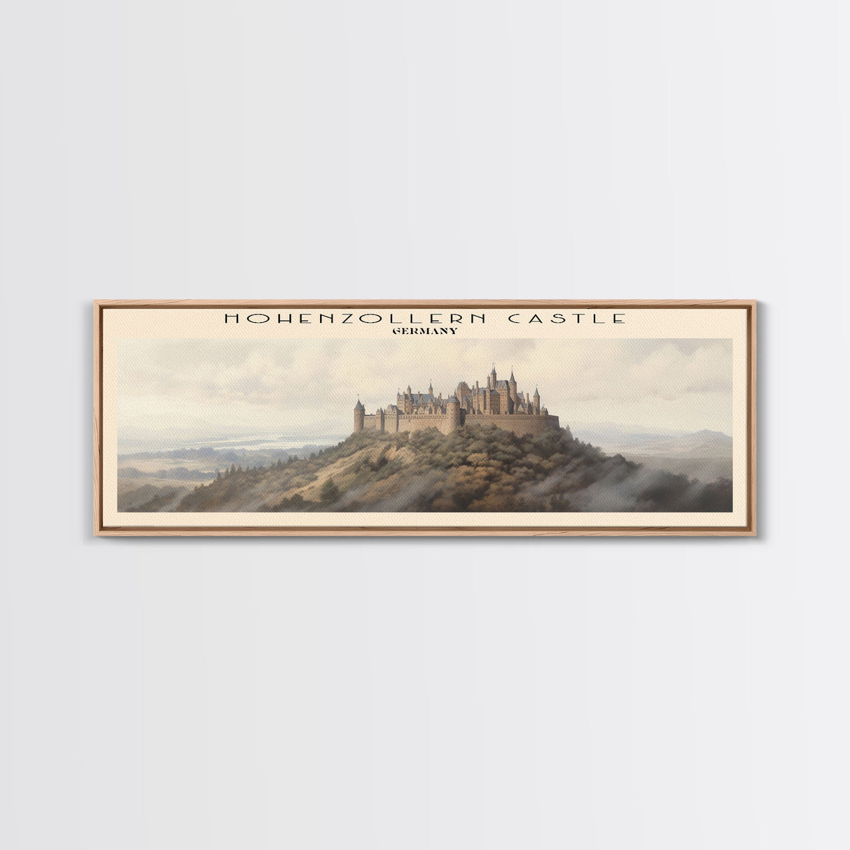 Hohenzollern Castle Travel Print Wall Art, Travel Poster Print, Retro Style COUNTRY Home Decor, Wall Hanging, Travel Gift Idea, Unique Metal Art