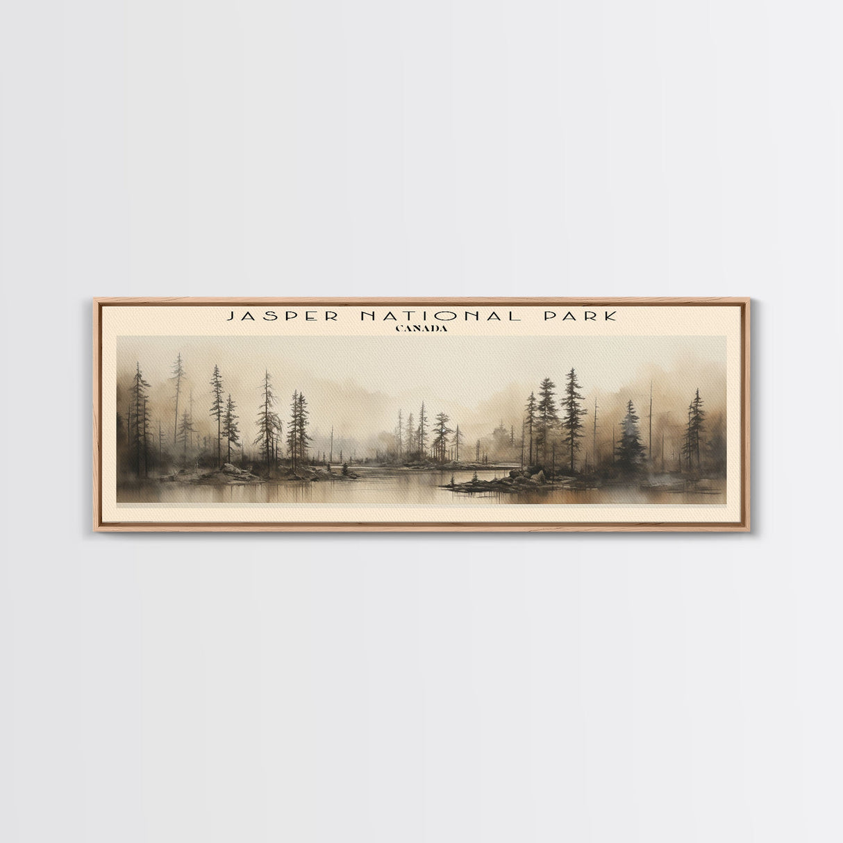 Jasper National Park Travel Print Wall Art, Travel Poster Print, Retro Style COUNTRY Home Decor, Wall Hanging, Travel Gift Idea, Unique Metal Art