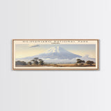 Kilimanjaro National Park Travel Print Wall Art, Travel Poster Print, Retro Style COUNTRY Home Decor, Wall Hanging, Travel Gift Idea, Unique Metal Art