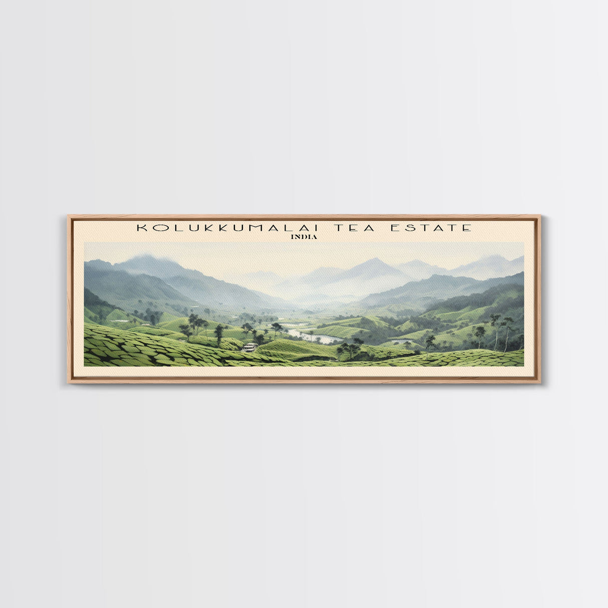 Kolukkumalai Tea Estate Wall Art Travel Poster Print, Gift For Travel Lover, Vacation Gift, COUNTRY Wall Art, Home Decor, Original Art