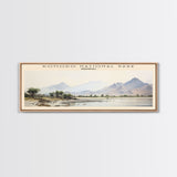 Komodo National Park Framed Canvas Print Travel Poster | Wall Art | Home Decor | Gift For Travel Lover | Wall Hanging | Original Art