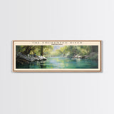 The Enchanted River Travel Print Wall Art, Travel Poster Print, Retro Style COUNTRY Home Decor, Wall Hanging, Travel Gift Idea, Unique Metal Art