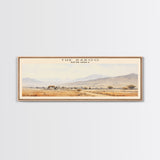 The Karoo Travel Print Wall Art, Travel Poster Print, Retro Style COUNTRY Home Decor, Wall Hanging, Travel Gift Idea, Unique Metal Art