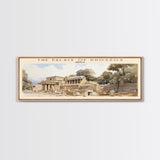 The Palace of Knossos Travel Print Wall Art, Travel Poster Print, Retro Style COUNTRY Home Decor, Wall Hanging, Travel Gift Idea, Unique Metal Art