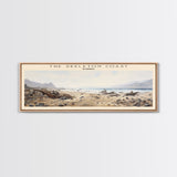 The Skeleton Coast Travel Poster Print, Framed Canvas Print, COUNTRY Travel Art, Wood Framed Art, Wall Hanging, Home Decor