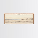 The White Desert Travel Print Wall Art, Travel Poster Print, Retro Style COUNTRY Home Decor, Wall Hanging, Travel Gift Idea, Unique Metal Art