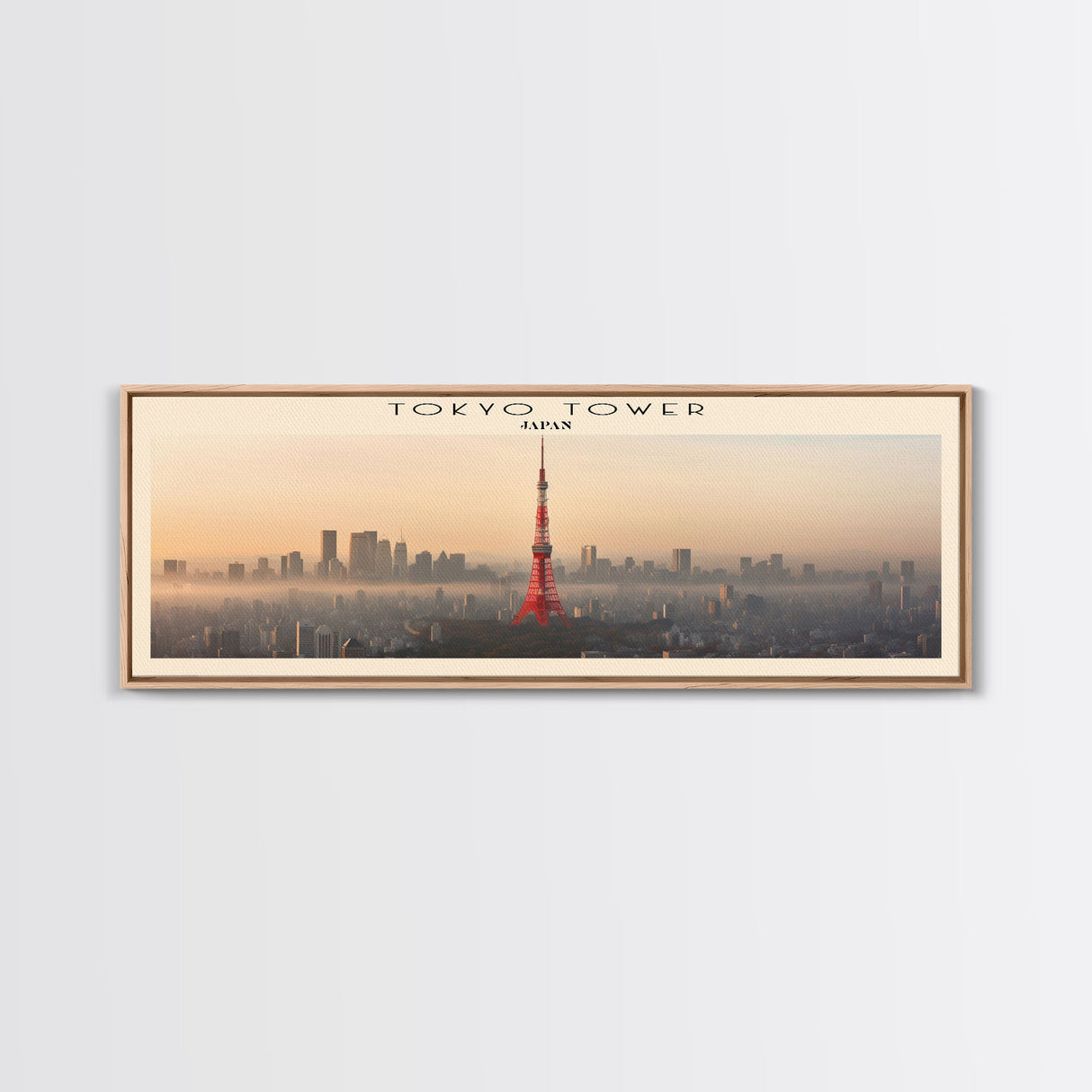 Tokyo Tower Travel Print Wall Art, Travel Poster Print, Retro Style COUNTRY Home Decor, Wall Hanging, Travel Gift Idea, Unique Metal Art