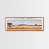 Tsavo National Park Wall Art Travel Poster Print, Gift For Travel Lover, Vacation Gift, COUNTRY Wall Art, Home Decor, Original Art