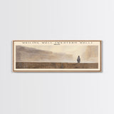 Wailing Wall COUNTRY | Framed Travel Poster Canvas Print | Trendy Wall Art | Watercolor Painting | Living Room Art | Unique Art