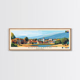 Botshabelo, South Africa Travel Poster Panoramic Canvas Print, Botshabelo, South Africa Painting, South Africa Art, Botshabelo Travel Art, Guest Room Painting