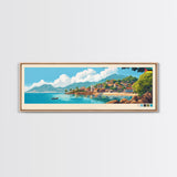 Chimoio, Mozambique Travel Poster Panoramic Canvas Print, Chimoio, Mozambique Painting, Mozambique Art, Chimoio Travel Art, Guest Room Painting