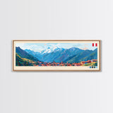 Chincha, Peru Travel Poster Panoramic Canvas Print, Chincha, Peru Painting, Peru Art, Chincha Travel Art, Guest Room Painting