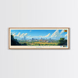 Chitungwiza, Zimbabwe Panoramic Travel Poster Canvas Print, Chitungwiza, Zimbabwe Painting, Zimbabwe Art, Chitungwiza Panoramic Travel Art, Travel Painting