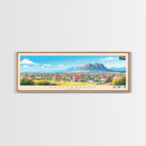 Krugersdorp, South Africa Panoramic Travel Poster Canvas Print, Krugersdorp, South Africa Painting, South Africa Art, Krugersdorp Panoramic Travel Art, Travel Painting
