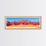 Nyala,  Sudan Travel Poster Panoramic Canvas Print, Nyala,  Sudan Painting,  Sudan Art, Nyala Travel Art, Guest Room Painting