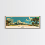 Brasilia, Brazil Panoramic Canvas Print, Brasilia, Brazil Painting, Brazil Art, Brasilia Travel Poster, Travel Art, Housewarming Gift