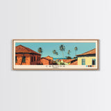 Cabinda, Angola Panoramic Canvas Print, Cabinda, Angola Painting, Angola Art, Cabinda Travel Poster, Travel Art, Vacation Gift