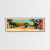 Jimma, Ethiopia Panoramic Canvas Print, Jimma, Ethiopia Painting, Ethiopia Art, Jimma Travel Poster, Travel Art, Living Room Painting