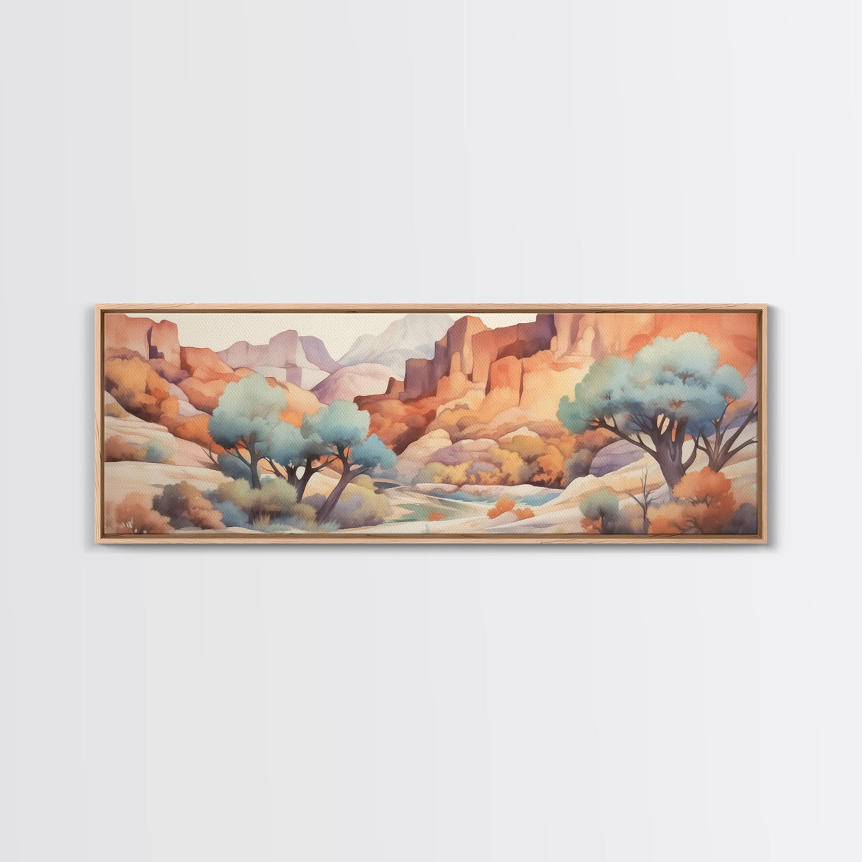 Panoramic Desert Prints, Four Peaks Arizona Wall Art, 3 Piece Print Set, Arizona Desert, Boho Print, Modern Wall Art, Minimalist Wall Art