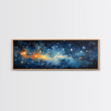 Framed Canvas Print Of The Universe, Space Exploration, Galaxy Print, Astronomical Gift, Room Decor, FREE SHIPPING