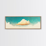 Modern Wall Art - Abstract Oil Painting Print - Extra Large Wall Art - Canvas Wall Hanging - Cloud Painting - Oversized Wall Art - Framed Canvas