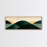 Abstract Mid-Century Modern Geometric Shapes Wall Art, Framed Canvas Print, Mid Century Modern Home Decor, Above Sofa or Bed Boho Art