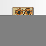 Boho Flower Print Framed Canvas Wall Art Abstract Floral Prints Botanical Minimalist Modern Art Living Room Wall Art Above Bed Decor