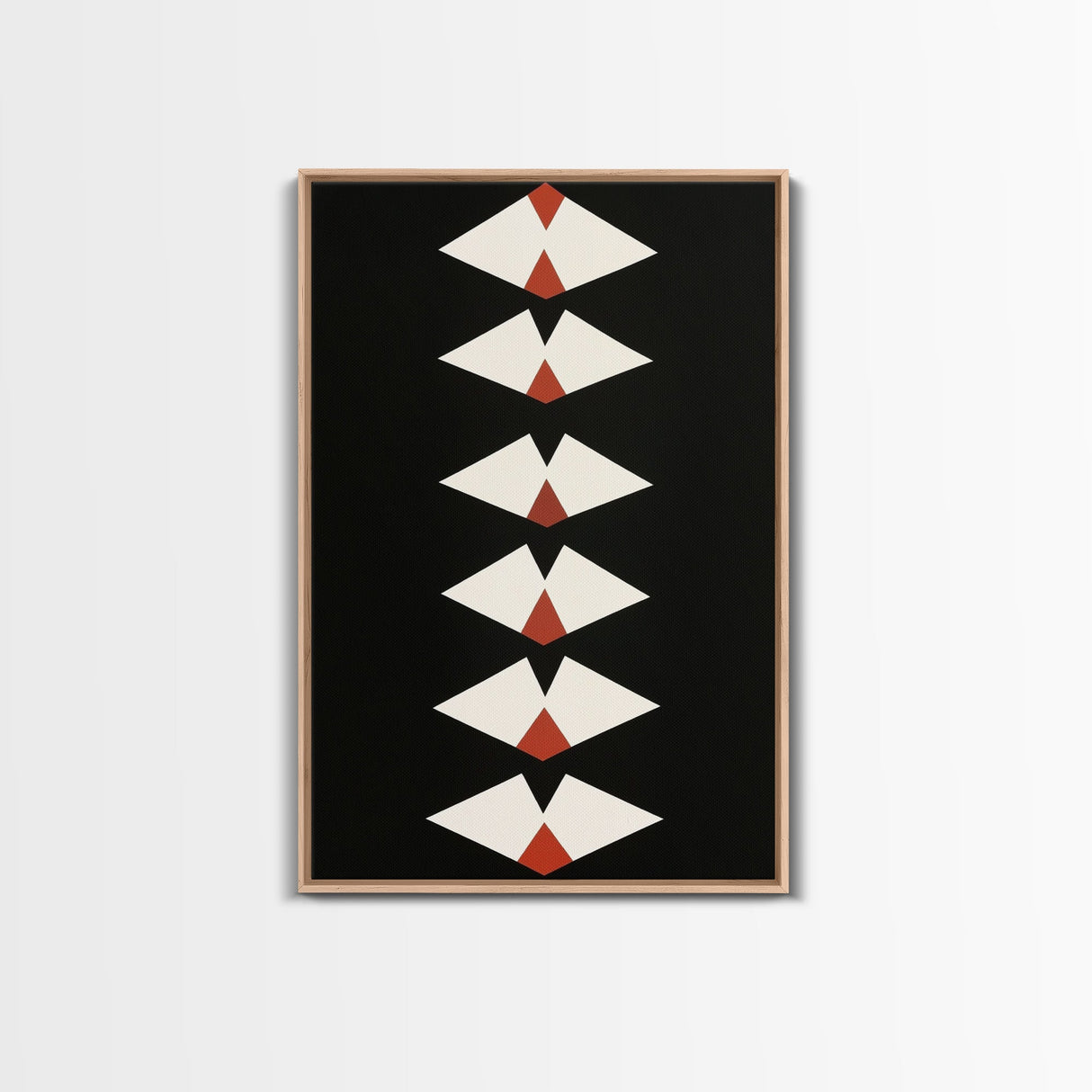 Retro Mid-Century Modern Diamond Art Canvas Print, MCM Style Home Decor