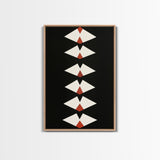 Retro Mid-Century Modern Diamond Art Canvas Print, MCM Style Home Decor