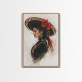 The Matador - Framed Canvas Print - Spanish Style Art - Cultural Home Decor