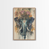 Ganesh Wall Art, Ganesha Painting Print, Framed Canvas Print, Painting of Ganesha, Ganesh Art, Hindu Art, Hinduism Home Decor