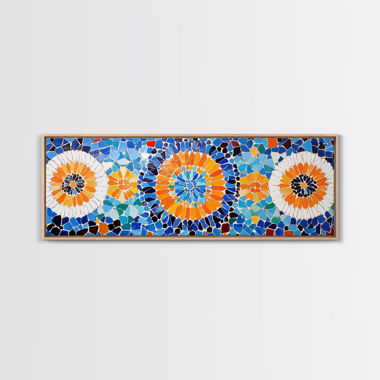 Mosaic Style Abstract Art Print, Sunflowers Mosaic Print, Floral Decor, Flower Abstract Art, Mosaic Wall Art Print, Sunflower Painting