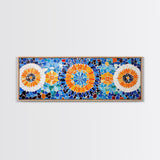 Mosaic Style Abstract Art Print, Sunflowers Mosaic Print, Floral Decor, Flower Abstract Art, Mosaic Wall Art Print, Sunflower Painting