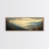 Large Abstract Mountains Painting on Canvas Print, Mountain Painting Modern Living Room Wall Art Gift for Her Custom Oil Painting Print