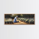 The Woman in The Garden Painting Print - Boho Home Decor - Gift For Her - Gardening Gift - Gardener Gift Idea - Garden Painting Wall Art