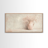 Cute Boho Wall Art For Kitchen or Dining Room, Oil Painting Of a Flower Pot, Cute Decor Idea, Cute Wall Art, Gift For Her