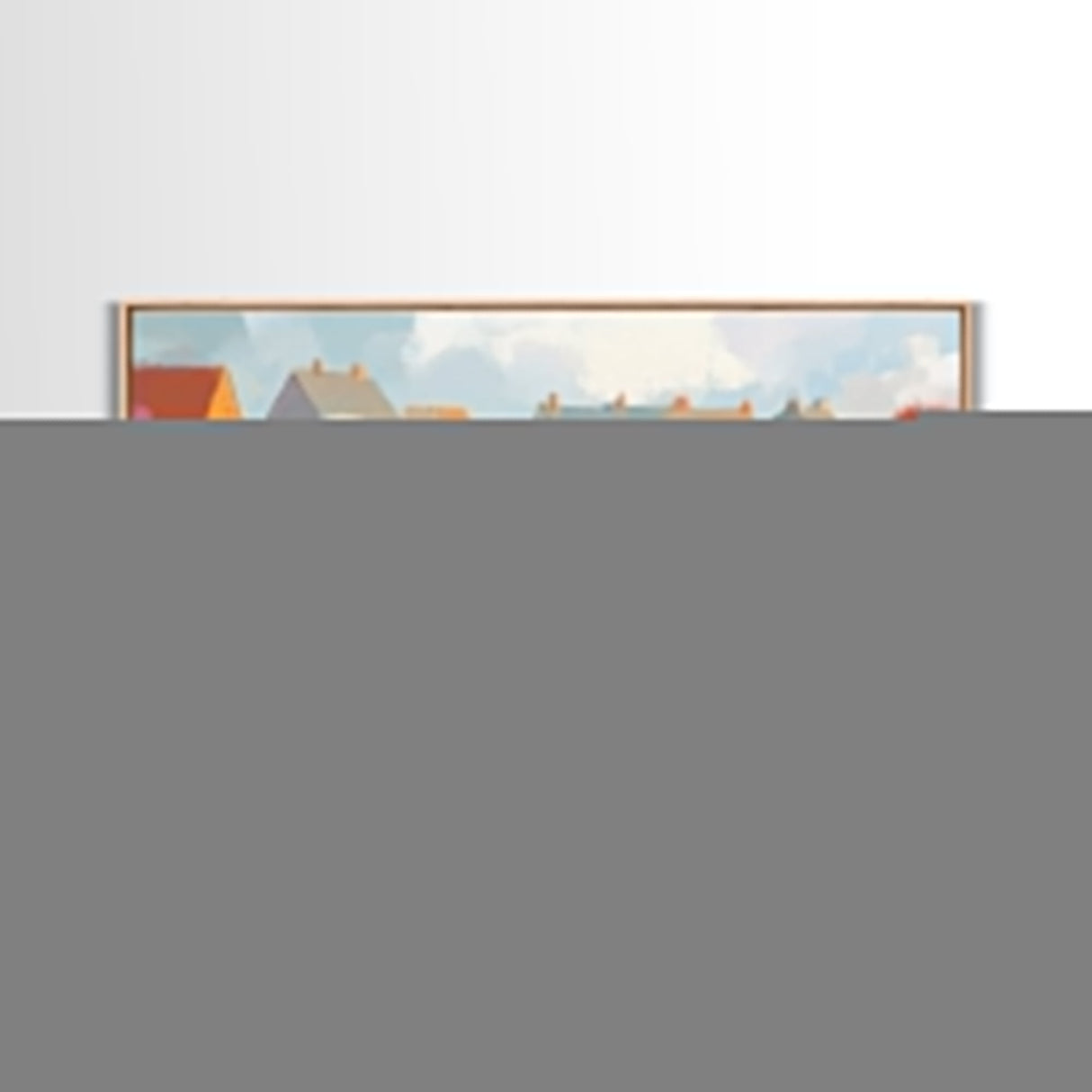 Retro Nantucket Wall Art Framed Canvas Print | Nantucket Oil Painting | Nantucket Decor | Nautical Wall Art | Seascape Painting