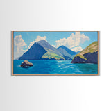 Hawaii Landscape Painting Print, Hawaii Wall Art, Ready To Hang, Hawaii Painting, Vacation Gift, Travel Gift