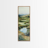 Irish Landscape Art Framed Canvas Print Green Wall Art Vertical Wall Art Above Couch Wall Art Rustic Landscape Art Gift Living