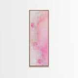 Pink Lace Canvas Print Light Pink Abstract Art Feminine Minimalist Bedroom Decor Vertical Wall Art Wabi Sabi Art Rustic Home Gift Idea