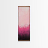 Gradient Pink Ombre Framed Canvas Print Light Pink Abstract Wall Art Bedroom or Living Room Coastal Cowgirl Aesthetic