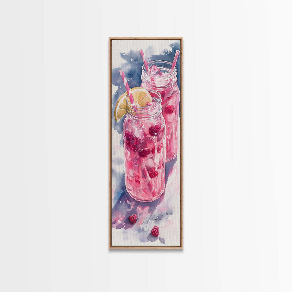 Refreshing Lemonade Canvas Print Cocktail Art Kitchen Wall Art Whimsical Art Food Review Kitchen Art Rustic Wall Art Farmh