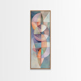 Geometric Abstract Framed Canvas Print Pastel Colorful Wall Art Matisse Inspired Decor Living Room Art Modern Home Accent